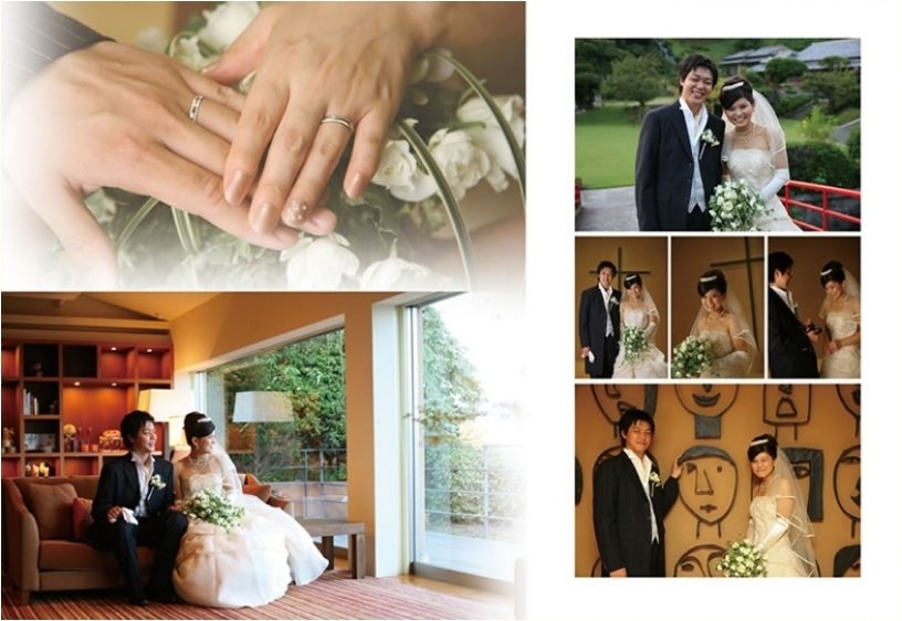 栄華を極めた薩摩藩の島津家の別邸を蘇らせた結婚式場で、大河ドラマで脚光をあびた篤姫や西郷どんにゆかりの深い日本庭園や調度品を擁します。4頁目:結婚式アルバム