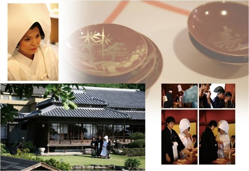 広々した庭園でのお写真もモダンな洋館でのお写真もそんな格調高い美しさが伝わってきますね。5頁目:結婚式アルバム