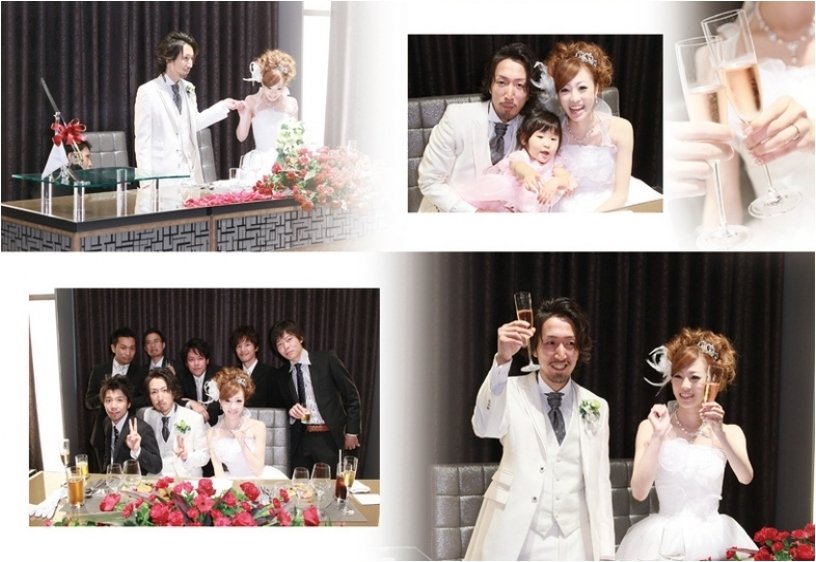随所にさり気なくも洗練されたセンスが光るアルバムとなりました。8頁目:結婚式アルバム