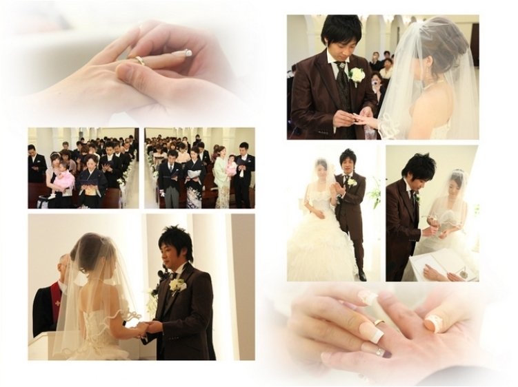 永遠の愛を誓われました。5頁目:結婚式アルバム