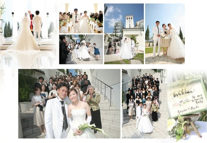 その笑顔を見ているだけでこちらも幸せな気持ちになれます。7頁目:結婚式アルバム