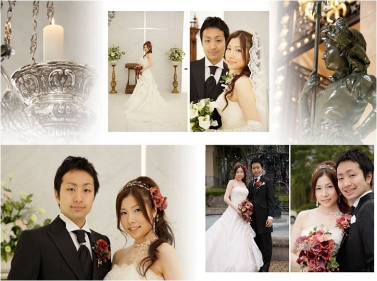 挙式は那須オルゴール美術館内にあるカリヨンチャペル。3頁目:結婚式アルバム
