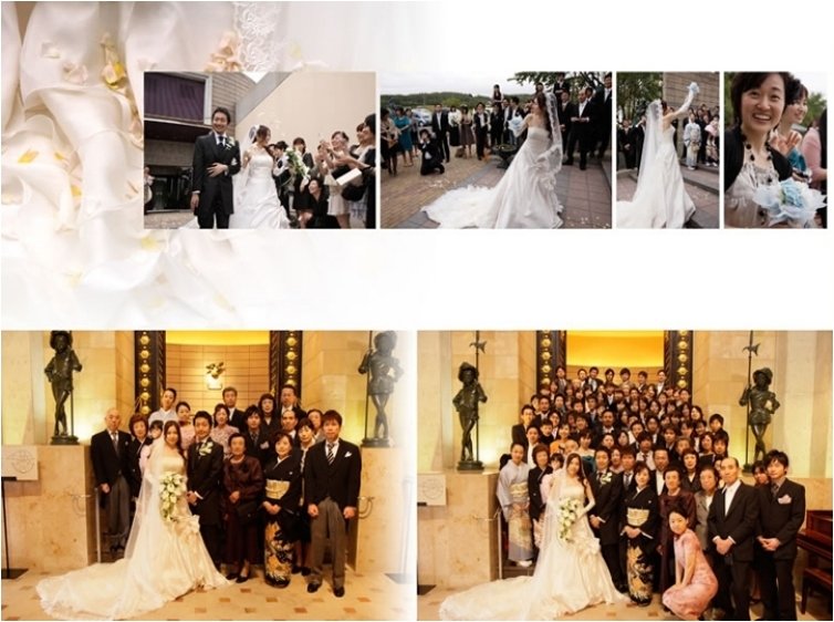 披露宴は那須高原ビールレストラン。6頁目:結婚式アルバム