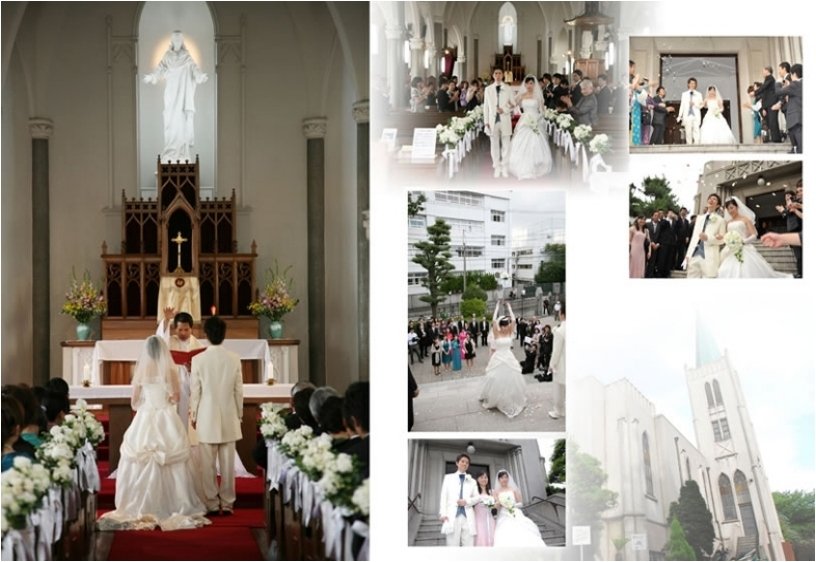 しっかりとページに収めました。6頁目:結婚式アルバム