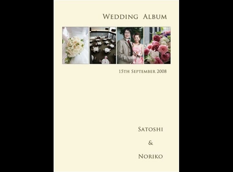 こちらは栃木県にある宇都宮での結婚式・披露宴をまとめたアルバムです。1頁目:結婚式アルバム