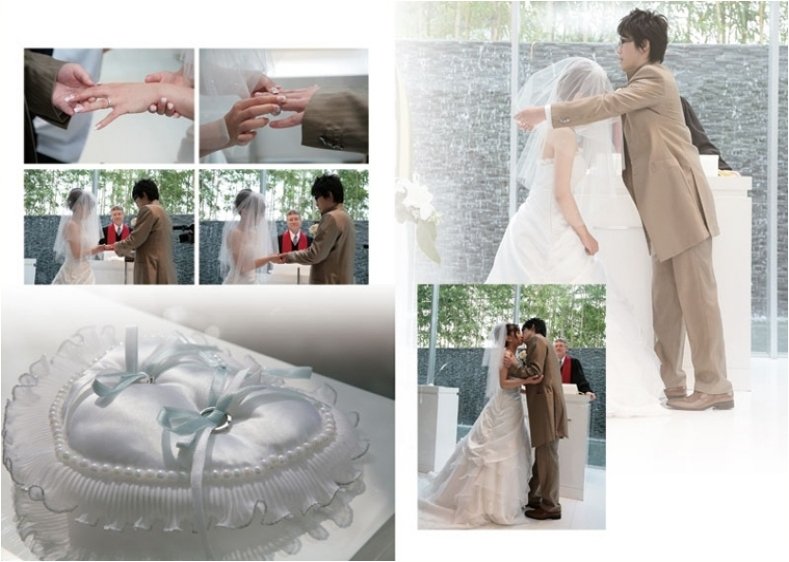 テーブルにふわりと浮かぶバルーンが可愛らしい装飾となっています。5頁目:結婚式アルバム