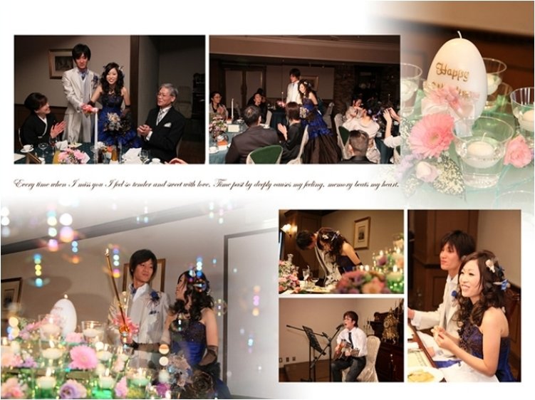 8頁目:結婚式アルバム