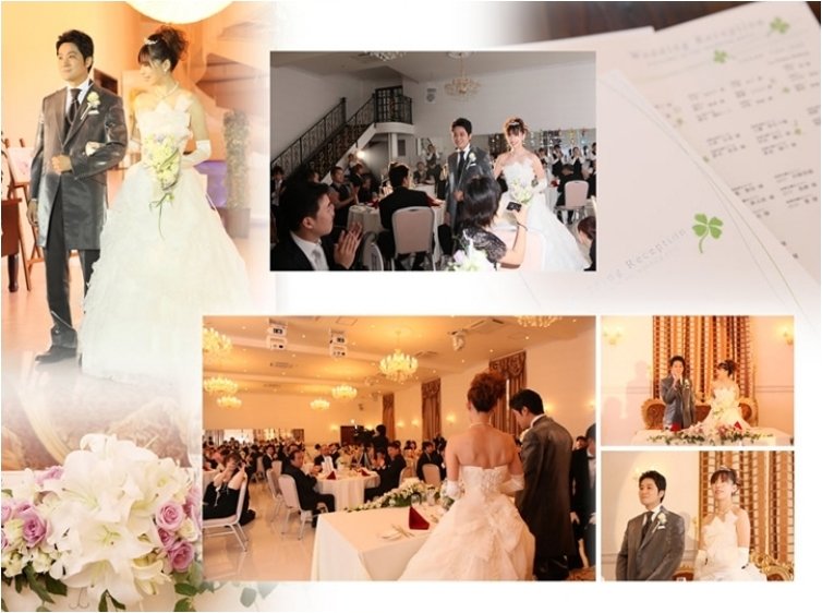 お二人のお人柄がわかる演出が楽しいですね。7頁目:結婚式アルバム