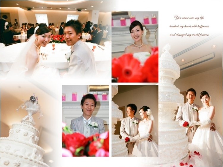最後はソファーでのポージング写真で、可愛らしく締めくくります。9頁目:結婚式アルバム
