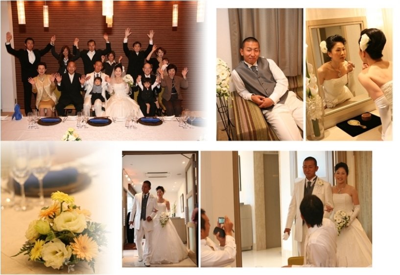 ご家族3人を囲んだ自然体でアットホームな披露宴となりました。7頁目:結婚式アルバム