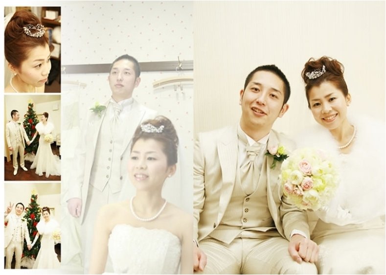 自然光が入る明るいチャペル。4頁目:結婚式アルバム