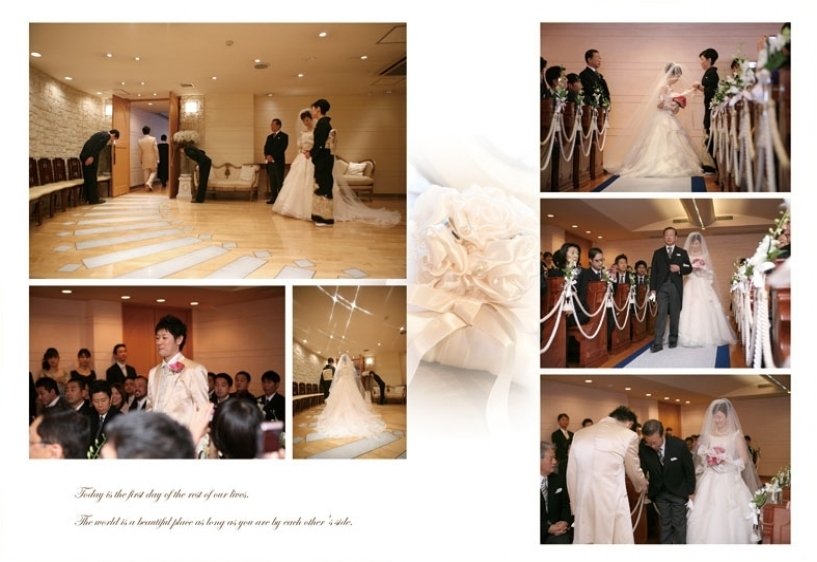4頁目:結婚式アルバム