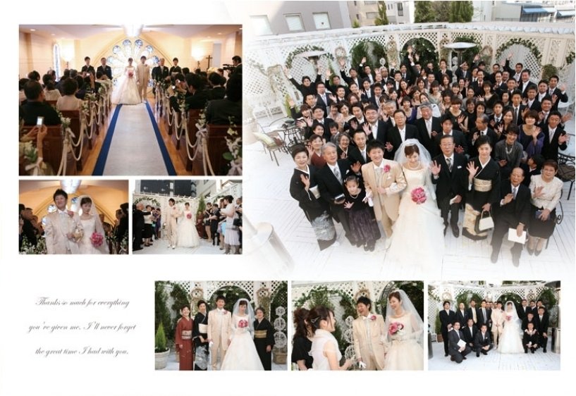 6頁目:結婚式アルバム