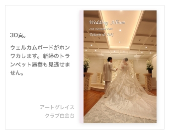 アートグレイス・クラブ　白金台・結婚式写真アルバム