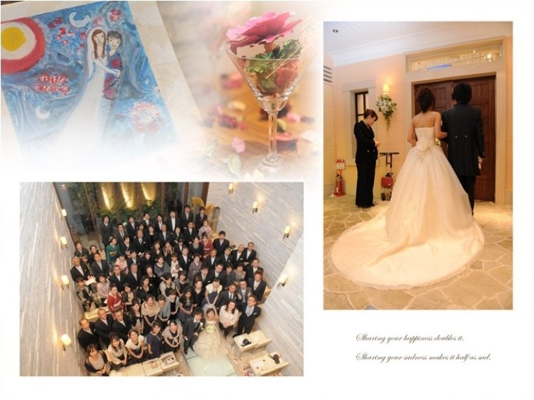 8頁目:結婚式アルバム