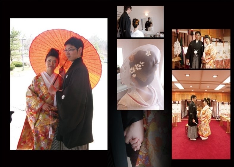 式後の大自然をバックに撮影された集合写真はこの場所ならではの特別感があります。5頁目:結婚式アルバム