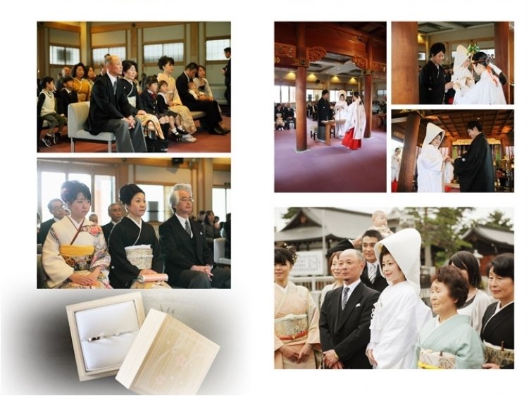 式を終えた新婦は和やかで優しい表情をされています。5頁目:結婚式アルバム