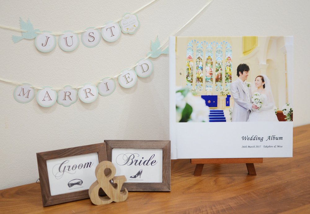 結婚式アルバムの写真