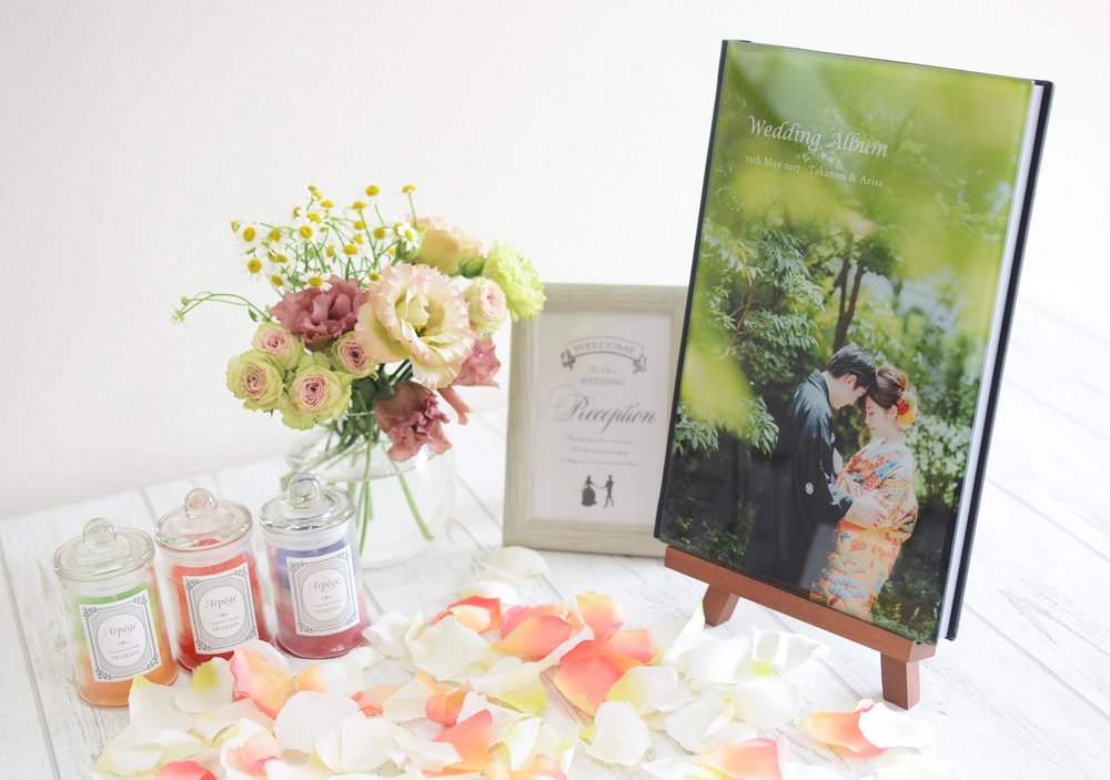 結婚式アルバムの写真