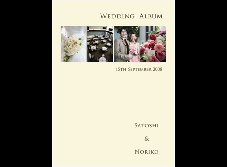 こちらは栃木県にある宇都宮モノリスでの結婚式・披露宴をまとめたアルバムです。1頁目：結婚式アルバム