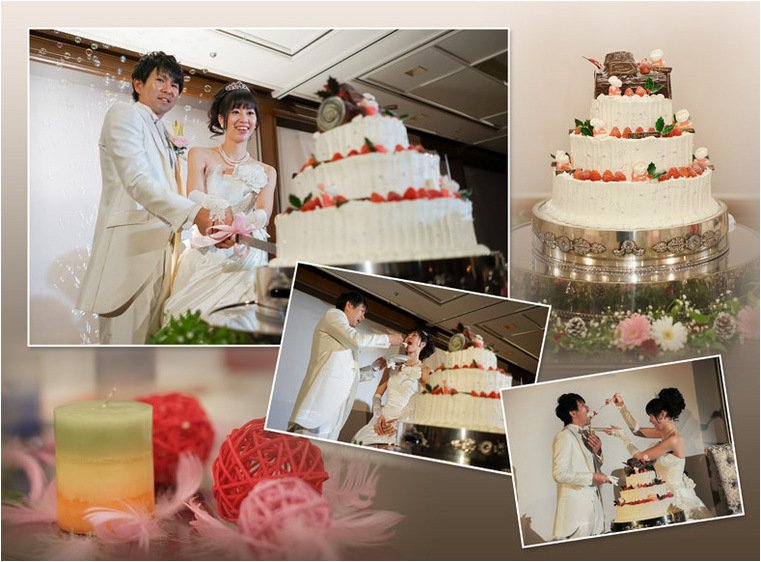 窓から都心を見下ろせる絶景に囲まれて、賑やかな披露宴となりました。9頁目:結婚式アルバム