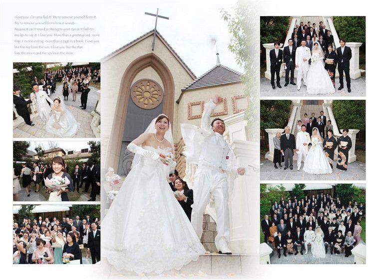 8頁目:結婚式アルバム