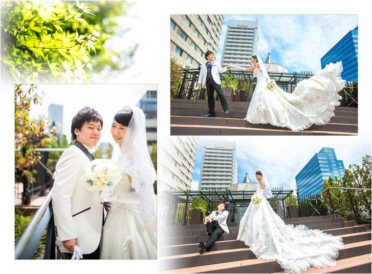 会場はホテルメトロポリタン。2頁目:結婚式アルバム