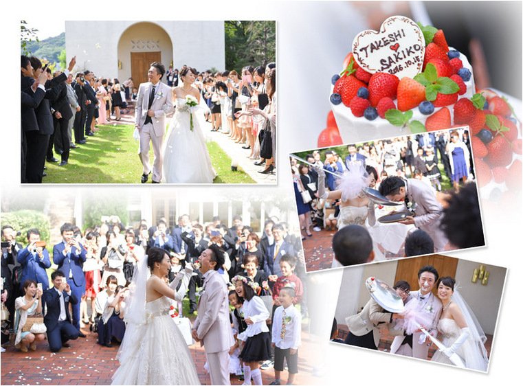 色白の新婦は赤い打ち掛けがとってもお似合いです。7頁目:結婚式アルバム