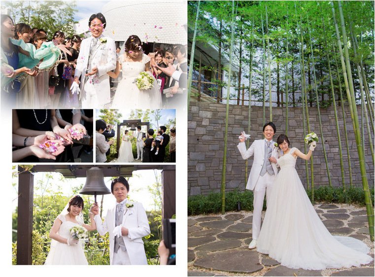 落ち着いたダークブラウンが格調高い、洗練された大人の雰囲気の会場での披露宴。7頁目:結婚式アルバム